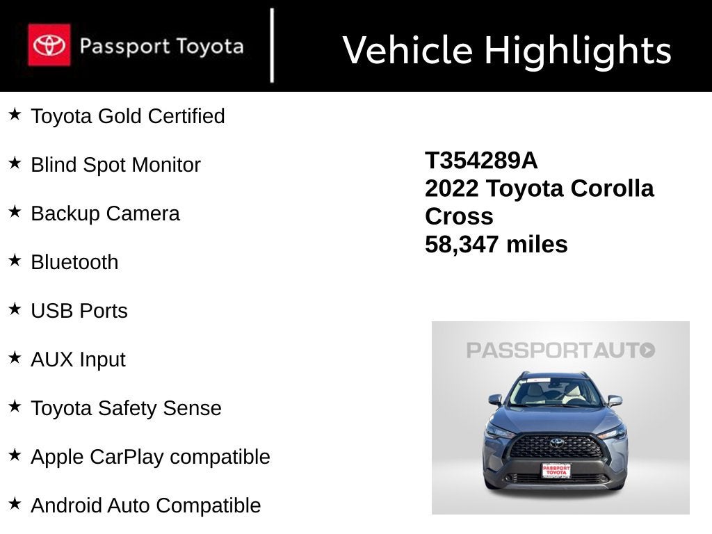 2022 Toyota Corolla Cross LE
