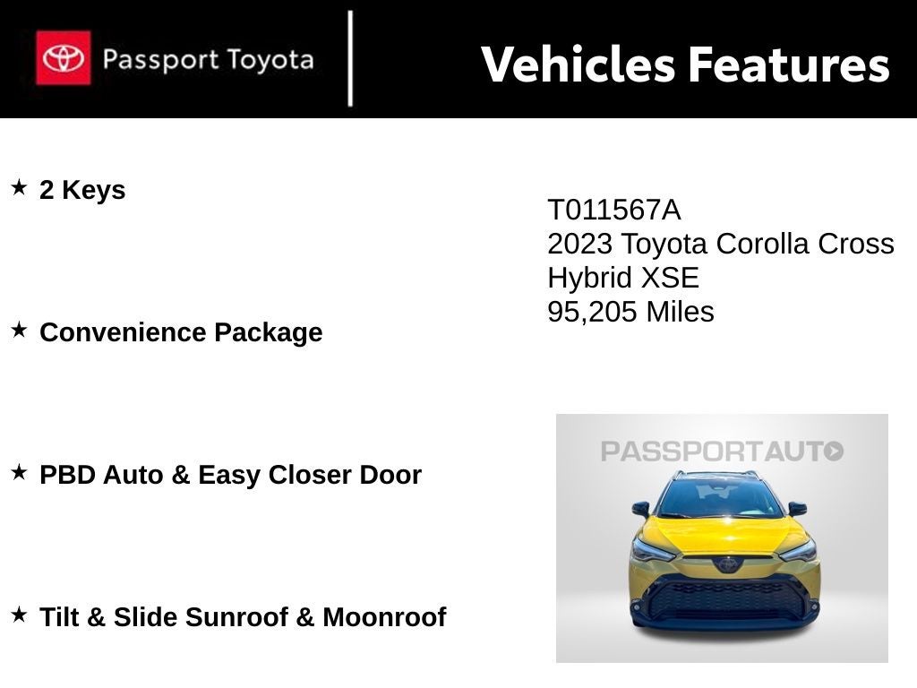 2023 Toyota Corolla Cross Hybrid XSE