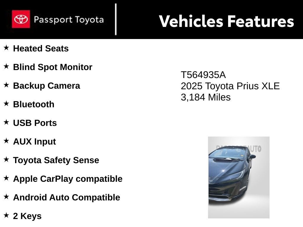 2025 Toyota Prius XLE