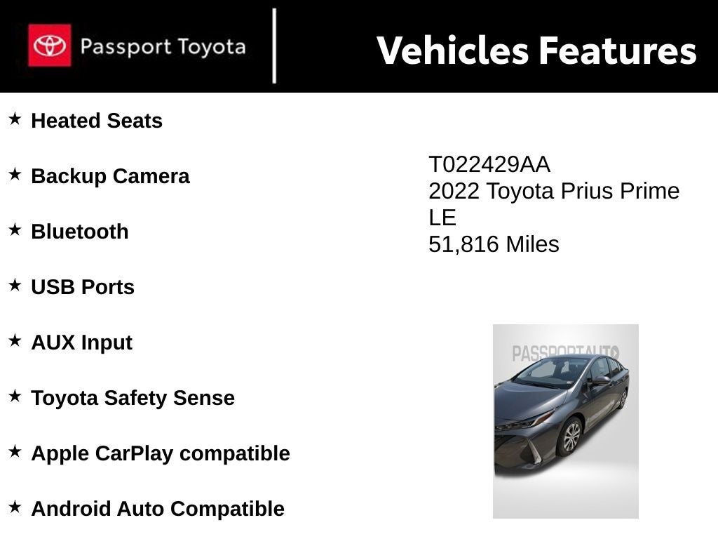 2022 Toyota Prius Prime LE