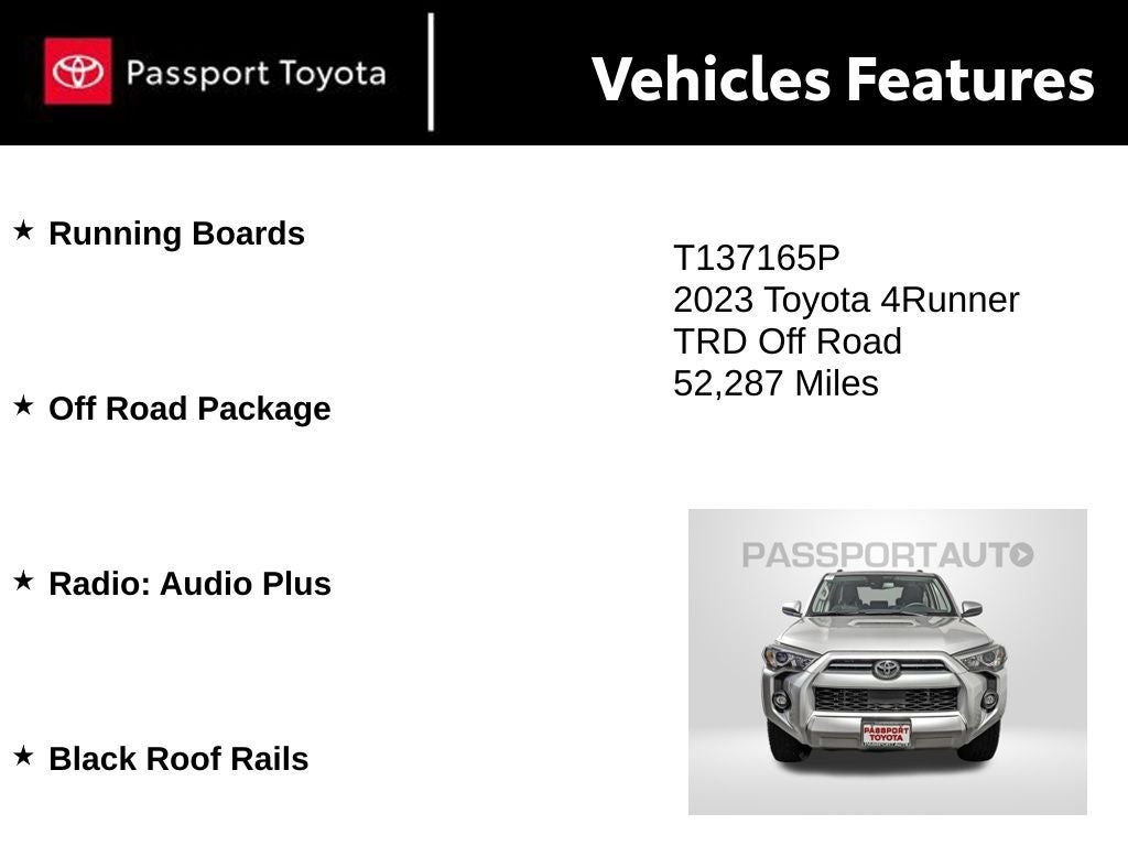 2023 Toyota 4Runner TRD Off-Road