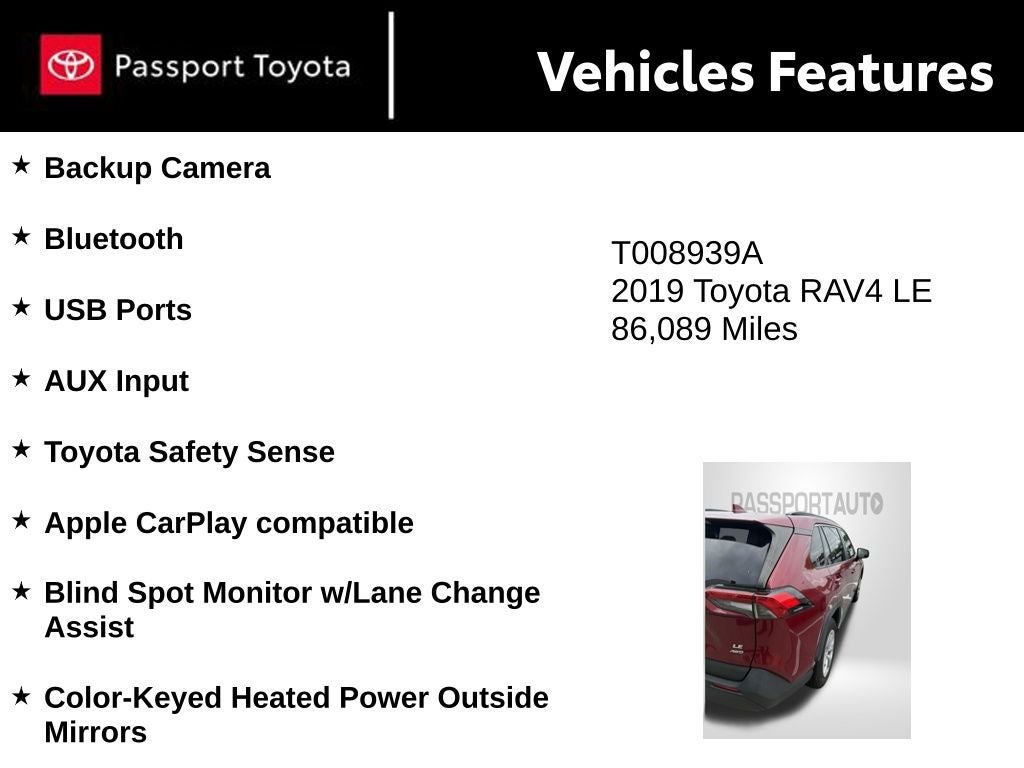 2019 Toyota RAV4 LE