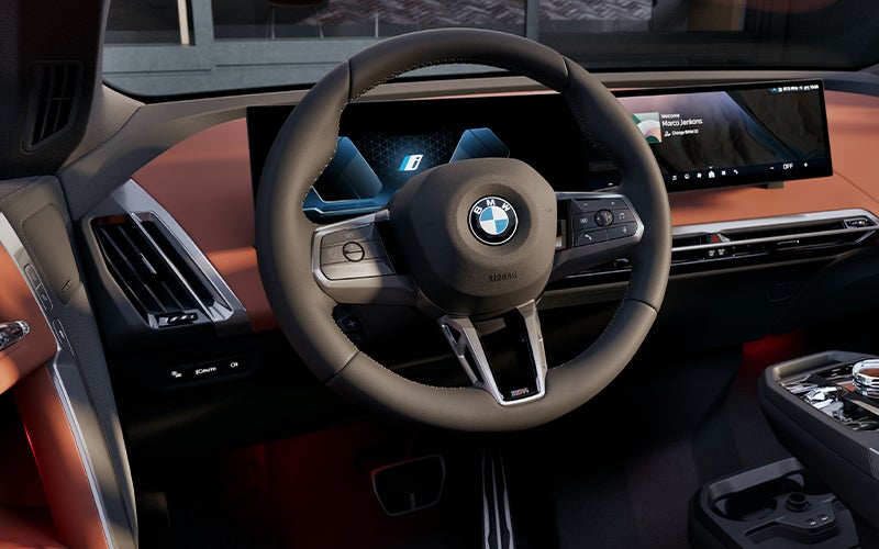 The BMW iX steering wheel. | Passport BMW in Suitland MD