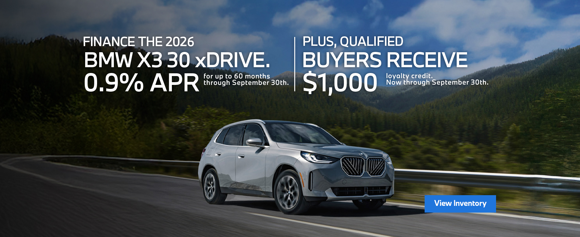 2026 BMW X3 30 xDRIVE.