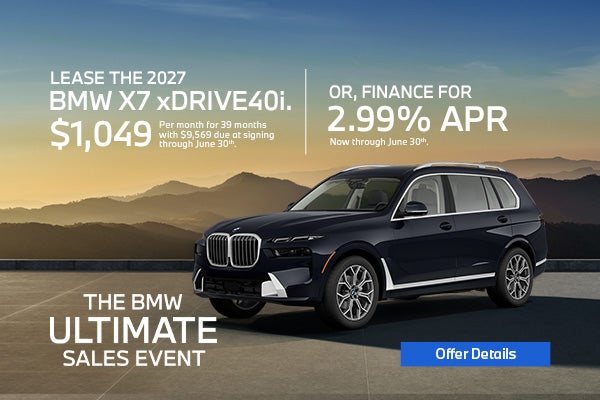 BMW X7 lease and finance sale
