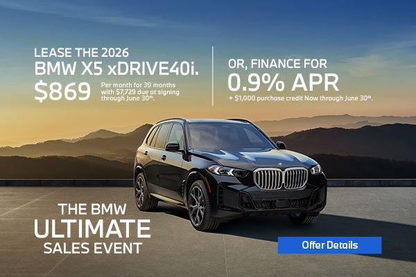 BMW X5 lease and finance sale